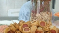 Petiscos de salsicha