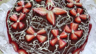 Torta de brigadeiro com morango