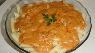 Macarrão penne ao queijo  gorgonzola