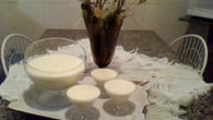 Falsa mousse de chocolate branco