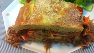 Rocambole de arroz cozido do Lúcio Cezar