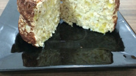 Bolo de banana com aveia de caneca