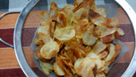 Batata chips crocante e sequinha