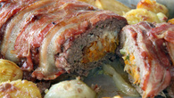 Rolo de carne com batata doce