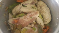 Macarronada com frango e bacon