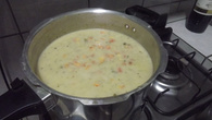 Caldo de queijo e batata