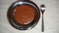 Mousse de Nutella com calda de banana