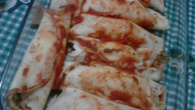 Panqueca de frango com catupiry