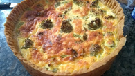 Quiche de camarão à moda da Lilian