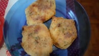 Filé de peito de frango empanado com açafrão
