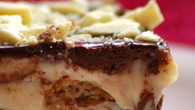 Pavê de baunilha e chocolate