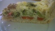 Torta vegetariana com massa podre