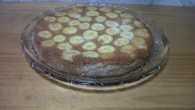 Torta de banana com queijo