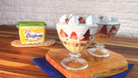 Pavê de morango com suspiro