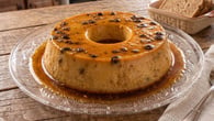 Pudim de passas ao rum tradicional igual a receita da avó