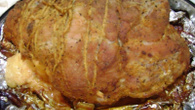 Pernil recheado assado