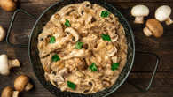 Estrogonofe de cogumelos (vegetariano)
