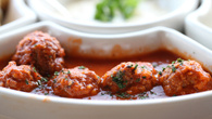 Almôndegas recheadas