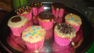 Cupcake de três sabores da Manu