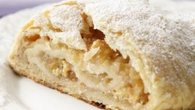 Strudel de maçã e chocolate
