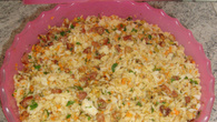 Arroz farofa divino para churrasco