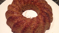 Bolo de aveia com banana sem açúcar