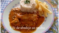 Filé de abadejo ao molho