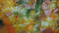 Sopa de legumes com macarrão instantâneo