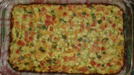 Omelete de forno colorido