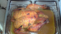 Frango assado especial de domingo