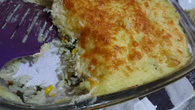 Escondidinho de arroz com frango