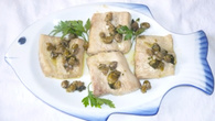 Peixe com molho de alcaparras