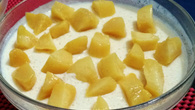Creme gelado de pêssego