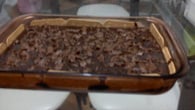 Pavê de chocolate com barra de chocolate