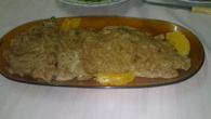 Bifes de fígado ao molho de laranja