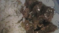 Ponta de peito com cebola