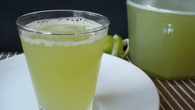 Suco de limão,gengibre e capim cidreira