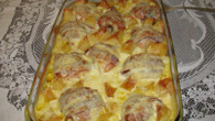 Coxa de frango ao requeijão e bacon
