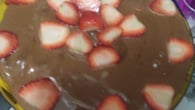 Brigadeiro com morango fácil