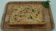 Focaccia de ervas com creme de cebola