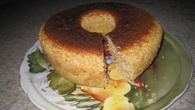Bolo de queijo e coco