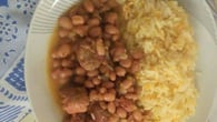 Arroz refogado na panela de pressão