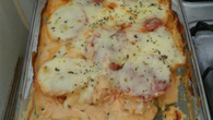 Peixe com batata gratinada