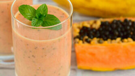 Vitamina de mamão com banana