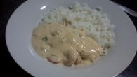 Creme de camarão.