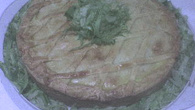 Torta de alho poró da Lu