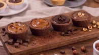 Empada doce com massa de chocolate de 3 ingredientes na airfryer (e sugestão de recheios!)