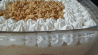 Pavê de doce de leite e amendoim