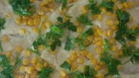 Frango e batatas com creme de milho