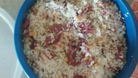Risoto de carne-seca